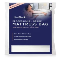 UltraBlock Mattress Bags For Moving - 6 Mil Thick Plastic Mattress Storage Bag Cover -Bedding Promotion GUEST d3efe9e9 d913 4933 a11a 5d3a60796d2e