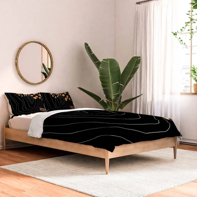 Aleeya Jones Polyester Comforter & Sham Set Black/Gold - Deny Designs 3 Aleeya Jones Polyester Comforter & Sham Set Black/Gold - Deny Designs