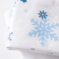 JumpOff Jo Queen Flannel Sheet Set - Flat Sheet, Fitted Sheet, 2 Pillow Cases - Snowflake 8 JumpOff Jo Queen Flannel Sheet Set - Flat Sheet, Fitted Sheet, 2 Pillow Cases - Snowflake -Bedding Promotion GUEST d80832dd 198c 4e23 86da 5b1f33dc500e