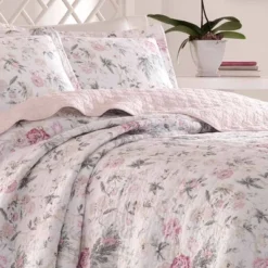 Pink Breezy Floral Quilt Set - Laura Ashley -Bedding Promotion GUEST da5ea107 dc83 4ae2 89b4 c0d7f5b72ad8