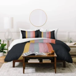 Deny Designs Emanuela Carratoni Retro Rainbow Comforter Bedding Set Black -Bedding Promotion GUEST dba233cc 546f 440b a3b4 8d9f04bff67f
