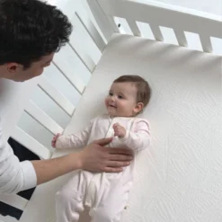 Bundle Of Dreams White Organic Zipper Mini 5" Crib Mattress Cover -Bedding Promotion GUEST dc2c6c14 84e4 4c73 a039 4914d498145d