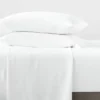 Full Garment Washed Microfiber Solid Sheet Set White - Room Essentials™ -Bedding Promotion GUEST dc5253bd 4879 44a3 aaa8 395da0735a0e 1