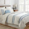 12pc Embroidered Fringe Stripe With Tassels Comforter & Sheet Bedding Set - Threshold™ 1 12pc Embroidered Fringe Stripe With Tassels Comforter & Sheet Bedding Set - Threshold™ -Bedding Promotion GUEST e23de448 adc6 4c2b 89f2 07268f6ea193