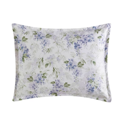 Laura Ashley 2pc Wisteria Twin Microfleece Duvet Cover Set Gray 7 Laura Ashley 2pc Wisteria Twin Microfleece Duvet Cover Set Gray - Image 5