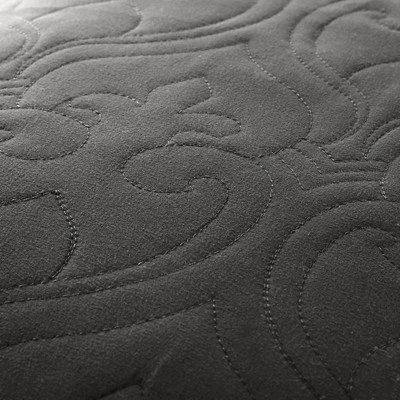 Quilted Coverlet And Shams Set Damask Square Herringbone Pattern - Becky Cameron 5 Quilted Coverlet And Shams Set Damask Square Herringbone Pattern - Becky Cameron - Image 3