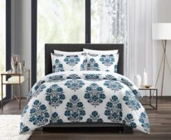 Chic Home Yazmin Duvet Cover Set Large Scale Floral Medallion Print Design Bedding Blue 9 Chic Home Yazmin Duvet Cover Set Large Scale Floral Medallion Print Design Bedding Blue -Bedding Promotion GUEST ea5b67b9 3b78 4670 be95 4230738ea0b1