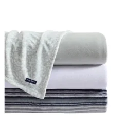Organic Cotton Patterned Bed Blanket Blue - Tommy Bahama -Bedding Promotion GUEST eeb3d30d bcc8 489c 8142 e7232b65d664