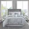 7pc Karlene Cotton Sateen Comforter Set Gray -Bedding Promotion GUEST eed96678 080d 49b1 8104 f17ad446150c