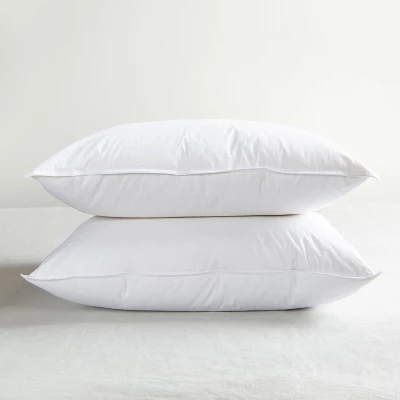 2 Pack Soft White Duck Feather & Down Bed Pillow | BOKSER HOME 10 2 Pack Soft White Duck Feather & Down Bed Pillow | BOKSER HOME - Image 8
