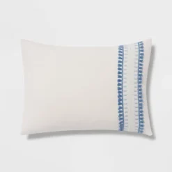 12pc Embroidered Fringe Stripe With Tassels Comforter & Sheet Bedding Set - Threshold™ -Bedding Promotion GUEST f444f6d2 0d0a 4207 b98a 71b4b6861496