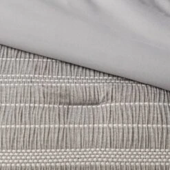12pc Chambray Matelasse Stripe Comforter & Sheet Bedding Set Gray - Threshold™ -Bedding Promotion GUEST f59e7d48 b0ee 4ce0 8269 0dd68763ac49