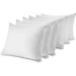 Circles Home 100% Cotton Breathable Pillow Protector With Zipper - (6 Pack) -Bedding Promotion GUEST f80b8058 e2fd 43e8 96d0 55d9cb47f43b