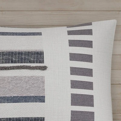 3pc Serena Cotton Printed Comforter & Sham Set With Trims 6 3pc Serena Cotton Printed Comforter & Sham Set With Trims - Image 4