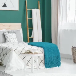 PiccoCasa 100% Acrylic Knit Wave Pattern Soft Tassels Fringe Lightweight Blanket 11 PiccoCasa 100% Acrylic Knit Wave Pattern Soft Tassels Fringe Lightweight Blanket -Bedding Promotion GUEST fa033d2c 146b 4b3d b182 d2e6806c24f1