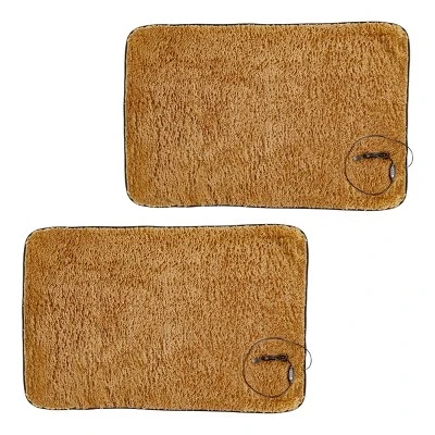 Heated Blanket 2-Pack - USB-Powered Fleece Throw Blankets For Travel, Home, Office, Or Camping - Winter Car Accessories By Stalwart (Brown) 11 Heated Blanket 2-Pack - USB-Powered Fleece Throw Blankets For Travel, Home, Office, Or Camping - Winter Car Accessories By Stalwart (Brown) - Image 9