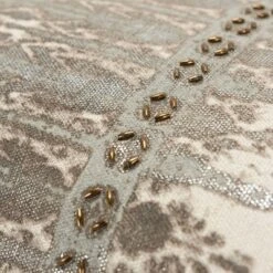 14"x26" Oversized Abstract Polyester Filled Lumbar Throw Pillow Natural - Rizzy Home