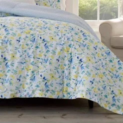 Laura Ashley - Nora Reversible Comforter & Sham Set Blue 9 Laura Ashley - Nora Reversible Comforter & Sham Set Blue -Bedding Promotion GUEST fd750fed 8edd 4a1d bdc0 17370065c55d